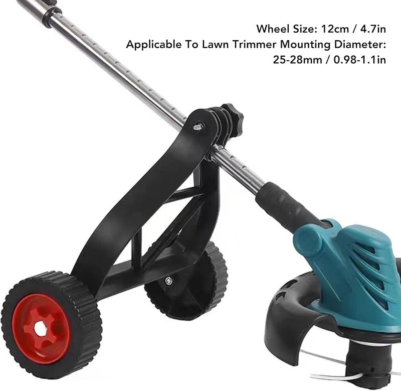 Topyond String Trimmer Wheel Attachment, Auxiliary Support Wheels Kit for Weed Eater Brush Cutter, Quick Installation Lawn Trimmer Accessories with ABS Material, Gardening Tools - Image 3